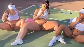 Femdom Tennis Match With Squirting Sluts