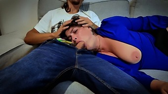 Stepson Gives A Deepthroat Blowjob To Stepmom In An Amazing Video!