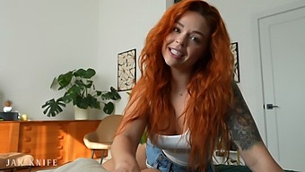 Fitness Enthusiast Sinatra Monroe Is A Redhead Who Wants To Have Sex With Her Boyfriend While Being Filmed By Him.